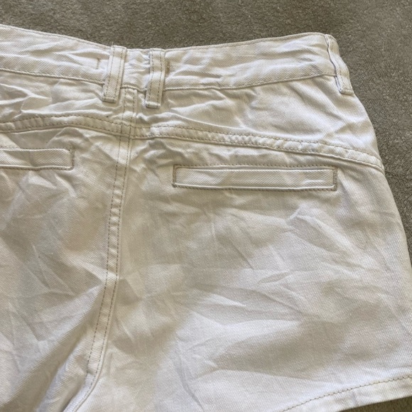 Free People White High Waist Denim Shorts - Picture 11 of 11